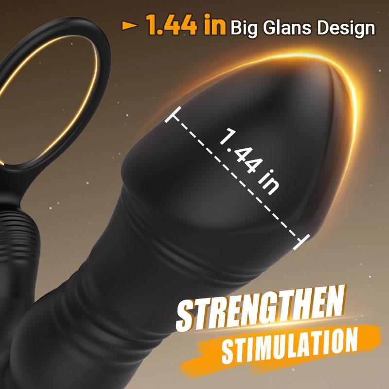 SPY 8 Thrusting & Vibrating Prostate Massager with 1.44 Inch Glans - Sexdoll.Sex