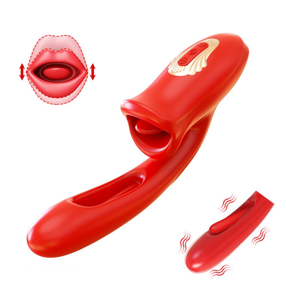 Super Strong Vibrating Clit Tickler Biting Oral Sex Toy - Rosella - Bestgspot