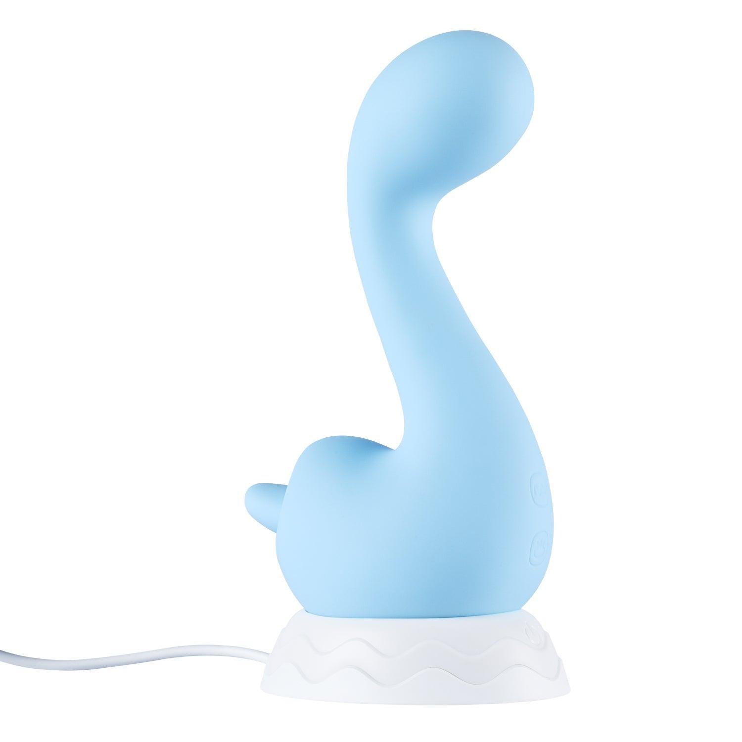 Swan Double-Ended Licking Vibrator - Versatile G-Spot and Clit Stimulator - Sexdoll.Sex