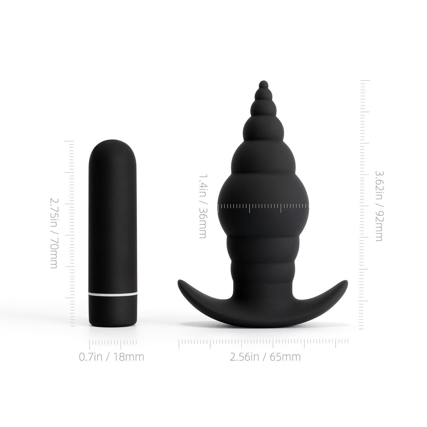 Swirl Vibrating Butt Plug with 9 Vibration Modes - Bestgspot