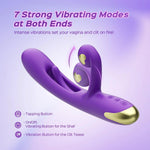 Tapping G-Spot Vibrator with Flexible Clitoral Stimulator - Bestgspot