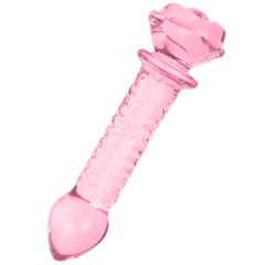 Textured Glass Rose Anal Plug - Sexdoll.Sex