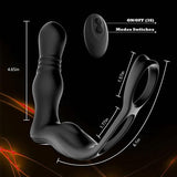 THOR 3 Thrusting 10 Vibrating Dual Cock Rings Prostate Massager - Sexdoll.Sex