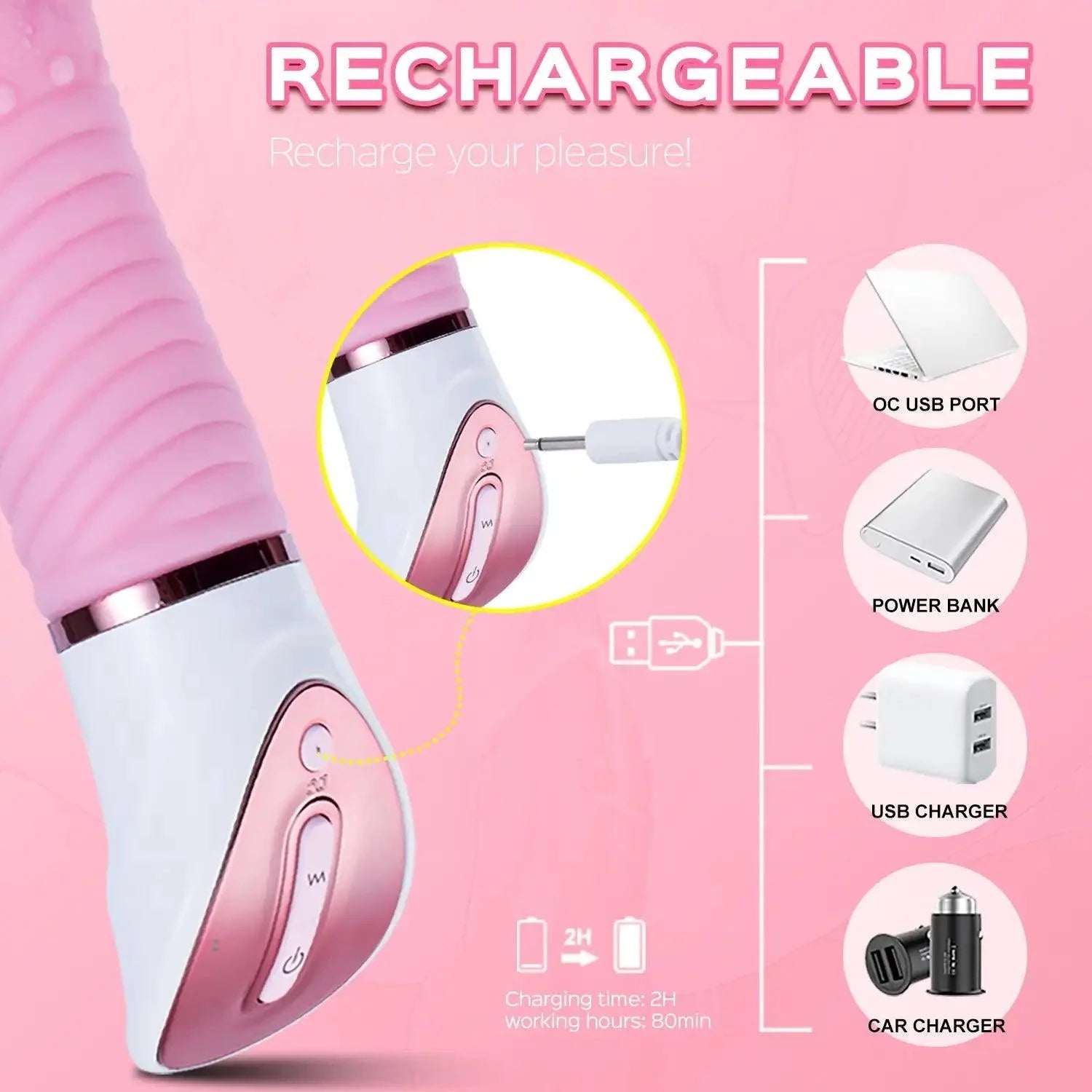 Tongue Demon - Heating Multi-function Tongue Vibrator - Sexdoll.Sex