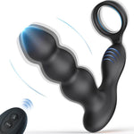 Torne 3 Progressive Beads Low Noise 10 Vibrating Prostate Massager Butt Plug with Cock Ring - Sexdoll.Sex