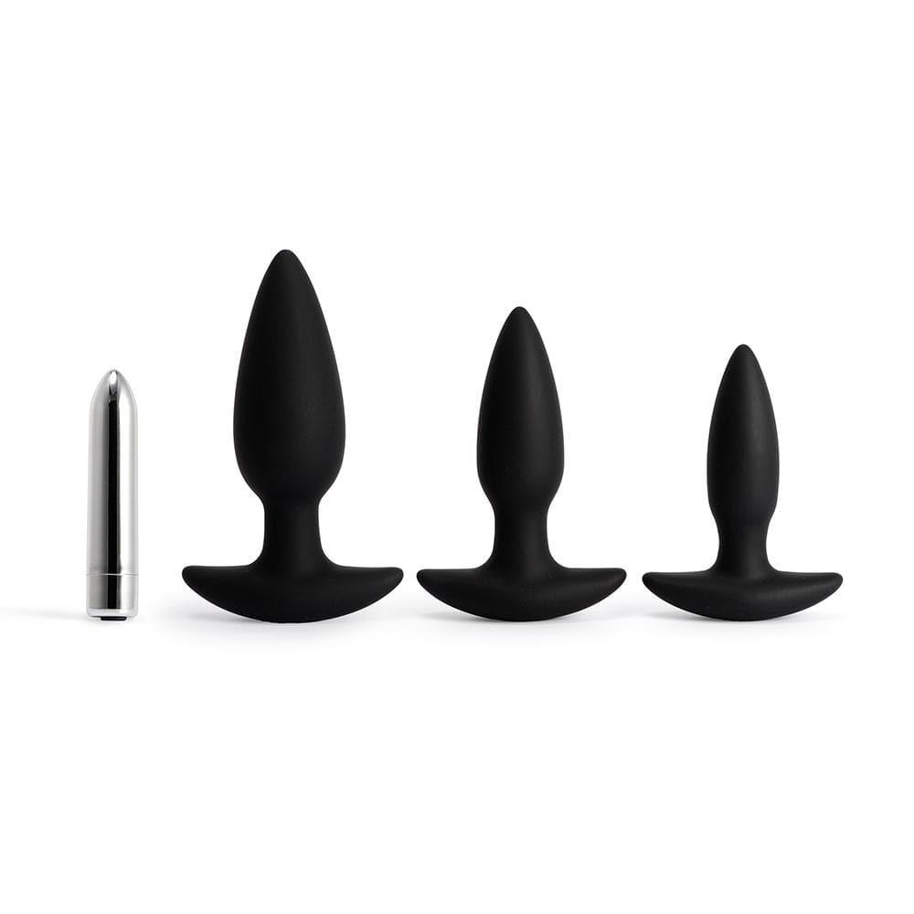 Vibrating Anal Plug Set - 3 Sizes, 10 Vibration Modes - Bestgspot