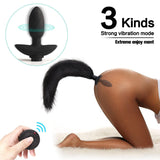 Vibrating Tail Butt Plug with Remote Control - Bestgspot