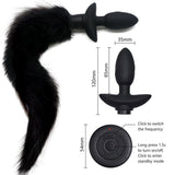 Vibrating Tail Butt Plug with Remote Control - Bestgspot