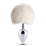 White Bunny Tail Butt Plug - Bestgspot