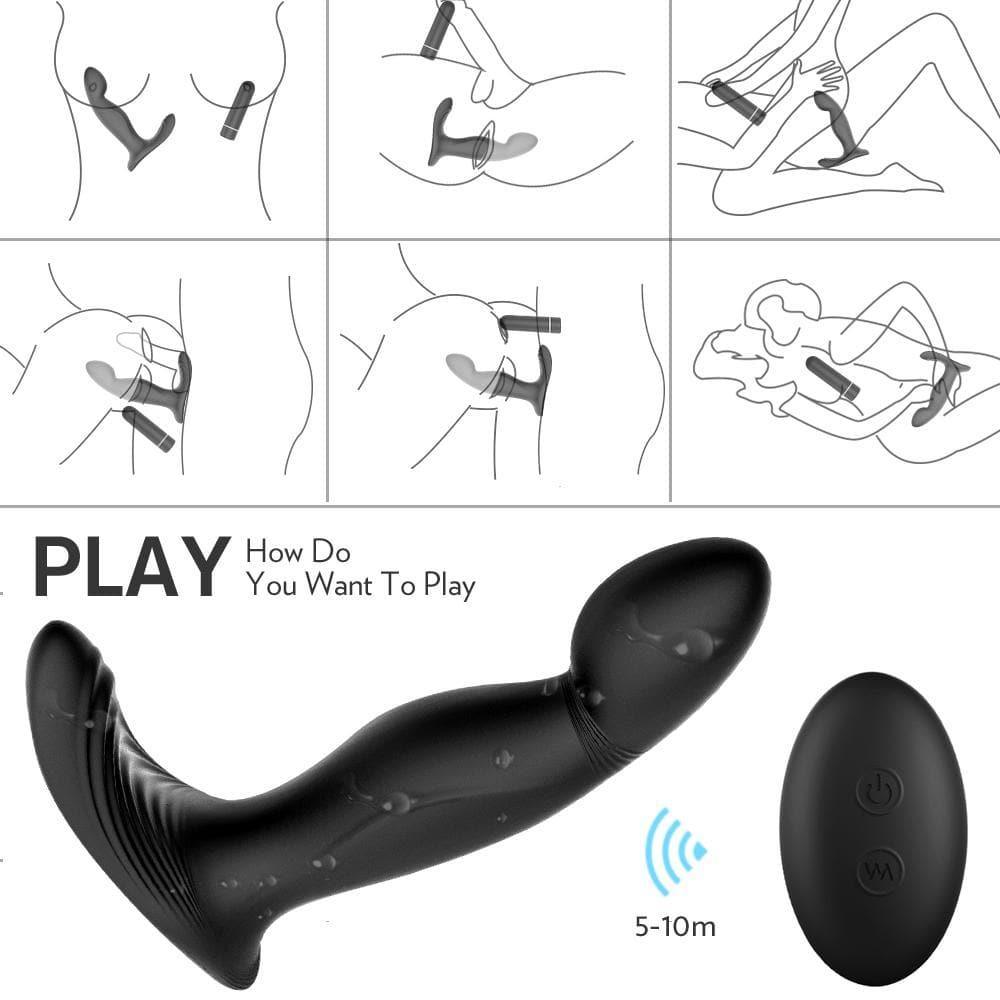 Zeus - Detachable Prostate Stimulator with Bullet Vibrator - Sexdoll.Sex